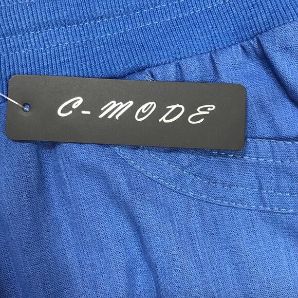 NWTC-MODE Blue Elastic Waistband Jogging Short - Picture 3 of 5